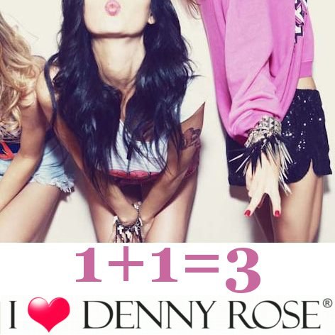 Акция "1+1=3" интернет-магазин "I love DENNY ROSE"